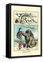 Puck Magazine: Bismarck's Boost-F. Graetz-Framed Stretched Canvas