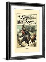 Puck Magazine: Blind!!-John R. Neill-Framed Art Print