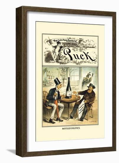 Puck Magazine: Bottled Politics-William W. Denslow-Framed Art Print