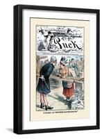 Puck Magazine: Canada as Mother Mandelbaum-Joseph Keppler-Framed Art Print