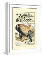 Puck Magazine: Cannot Sail, Try to Sink-F. Graetz-Framed Art Print