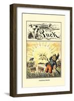 Puck Magazine: Celestial Wrath-Frederick Burr Opper-Framed Art Print