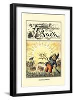 Puck Magazine: Celestial Wrath-Frederick Burr Opper-Framed Art Print