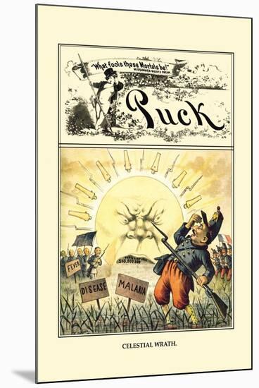 Puck Magazine: Celestial Wrath-Frederick Burr Opper-Mounted Art Print