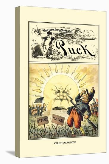 Puck Magazine: Celestial Wrath-Frederick Burr Opper-Stretched Canvas