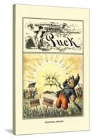 Puck Magazine: Celestial Wrath-Frederick Burr Opper-Stretched Canvas