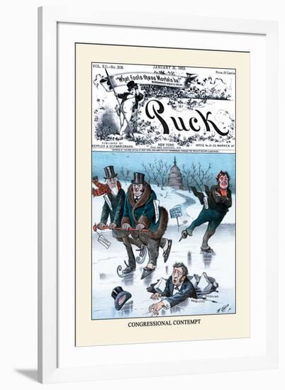 Puck Magazine: Congressional Contempt-Frederick Burr Opper-Framed Art Print