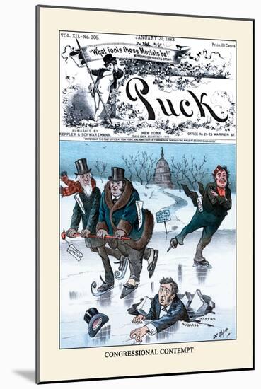 Puck Magazine: Congressional Contempt-Frederick Burr Opper-Mounted Art Print