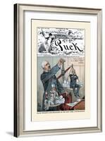 Puck Magazine: False Weights and Measures-Bernhard Gillam-Framed Art Print