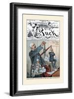 Puck Magazine: False Weights and Measures-Bernhard Gillam-Framed Art Print