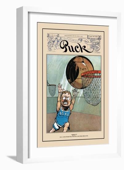 Puck Magazine: Goal!-null-Framed Art Print