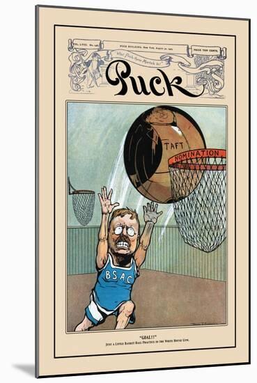 Puck Magazine: Goal!-null-Mounted Art Print