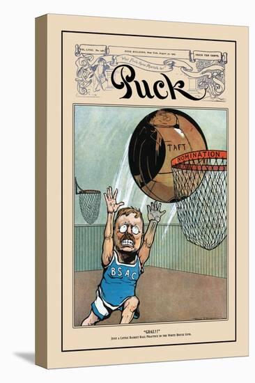 Puck Magazine: Goal!-null-Stretched Canvas