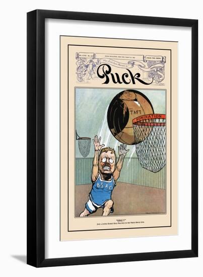 Puck Magazine: Goal!-null-Framed Art Print