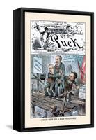 Puck Magazine: Good Men on a Bad Platform-Eugene Zimmerman-Framed Stretched Canvas