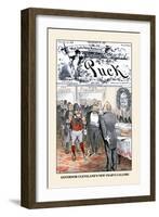 Puck Magazine: Governor Cleveland's New Year's Callers-Frederick Burr Opper-Framed Art Print