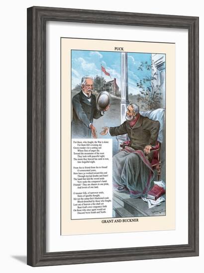 Puck Magazine: Grant and Buckner-Eugene Zimmerman-Framed Art Print