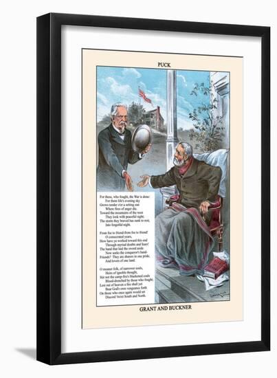 Puck Magazine: Grant and Buckner-Eugene Zimmerman-Framed Art Print