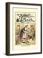 Puck Magazine: In a Critical Condition-Frederick Burr Opper-Framed Art Print