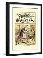 Puck Magazine: In a Critical Condition-Frederick Burr Opper-Framed Art Print