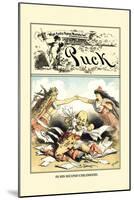 Puck Magazine: In His Second Childhood-F. Graetz-Mounted Art Print