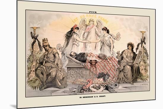 Puck Magazine: In Memoriam U.S. Grant-Joseph Keppler-Mounted Premium Giclee Print