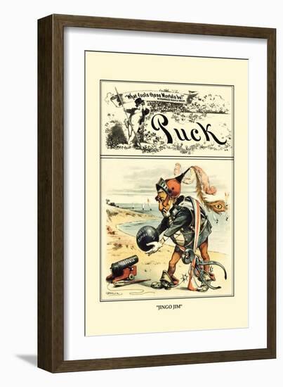 Puck Magazine: Jingo Jim-William W. Denslow-Framed Art Print