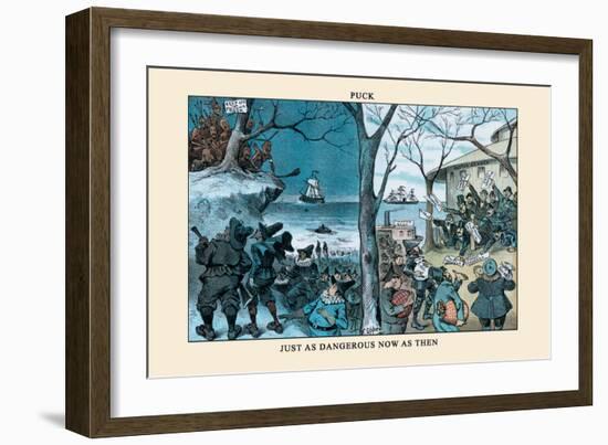 Puck Magazine: Just as Dangerous Now as Then-Frederick Burr Opper-Framed Art Print