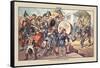 Puck Magazine: Let the Political Army Have the New Drums Also!-Bernhard Gillam-Framed Stretched Canvas