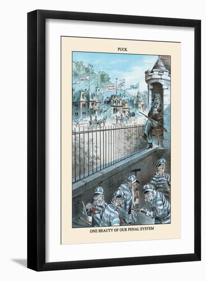 Puck Magazine: One Beauty of Our Penal System-Eugene Zimmerman-Framed Art Print
