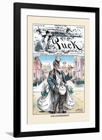 Puck Magazine: Our Congressman-Joseph Keppler-Framed Art Print