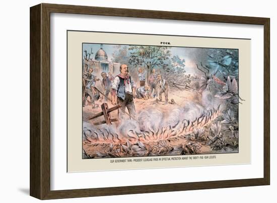 Puck Magazine: Our Government Farm-Eugene Zimmerman-Framed Art Print