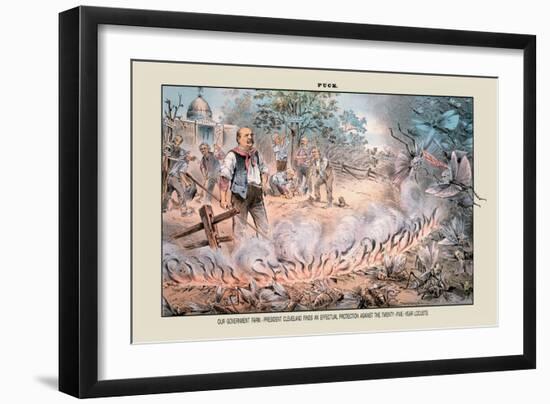 Puck Magazine: Our Government Farm-Eugene Zimmerman-Framed Art Print