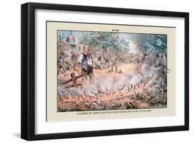 Puck Magazine: Our Government Farm-Eugene Zimmerman-Framed Art Print