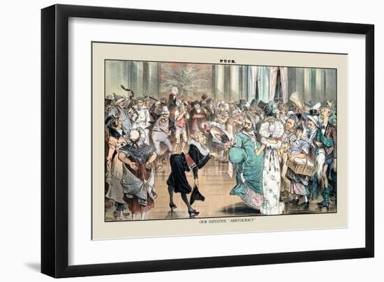 Puck Magazine: Our Imitative Aristocracy-Joseph Keppler-Framed Art Print