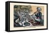 Puck Magazine: Our Local Snake-Charmer-Bernhard Gillam-Framed Stretched Canvas