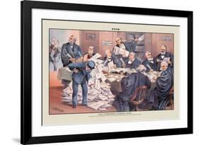 Puck Magazine: Our Overworked Supreme Court-Joseph Keppler-Framed Art Print