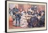 Puck Magazine: Our Overworked Supreme Court-Joseph Keppler-Framed Stretched Canvas
