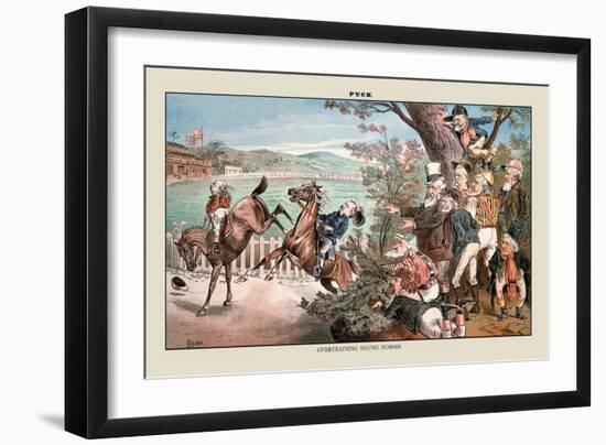 Puck Magazine: Overtraining Young Horses-Terry Gilliam-Framed Art Print