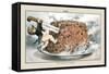 Puck Magazine: Puck's Holiday Plum-Pudding-Joseph Keppler-Framed Stretched Canvas