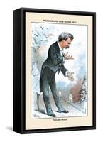 Puck Magazine: Puckographs, Mark Twain-Joseph Keppler-Framed Stretched Canvas