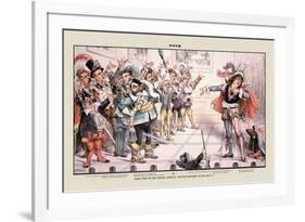 Puck Magazine: Scene from the New National Operetta-Joseph Keppler-Framed Art Print