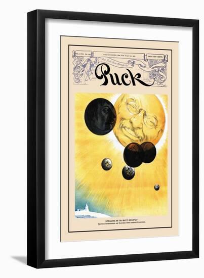 Puck Magazine: Speaking of Today's Eclipse-null-Framed Art Print