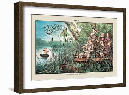 Puck Magazine: The Administration Decoy Duck-Bernhard Gillam-Framed Art Print