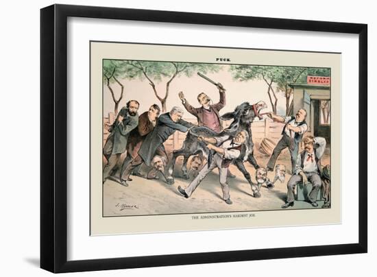 Puck Magazine: The Administration's Hardest Job-Joseph Keppler-Framed Art Print