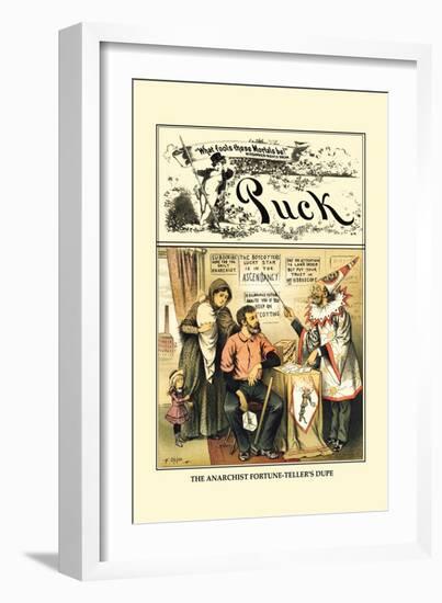 Puck Magazine: The Anarchist Fortune-Teller's Dupe-Frederick Burr Opper-Framed Art Print
