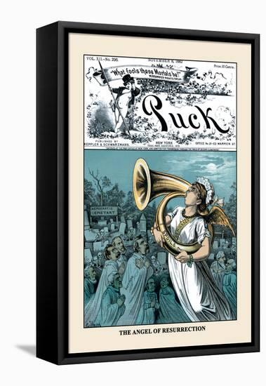 Puck Magazine: The Angel of Resurrection-Bernhard Gillam-Framed Stretched Canvas