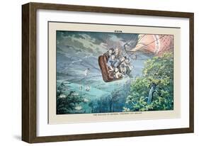 Puck Magazine: The Ballroom in Distress-Joseph Keppler-Framed Premium Giclee Print