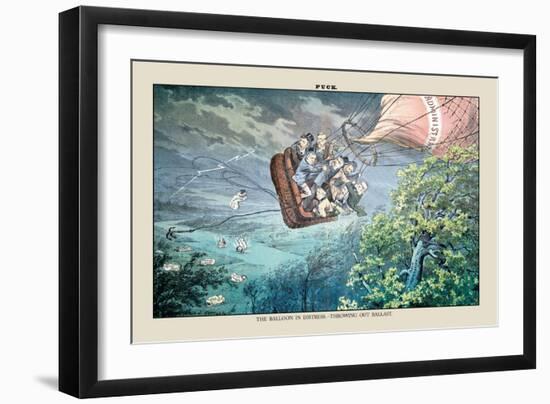 Puck Magazine: The Ballroom in Distress-Joseph Keppler-Framed Premium Giclee Print