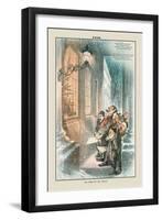 Puck Magazine: The Carol of the Waits-Joseph Keppler-Framed Art Print